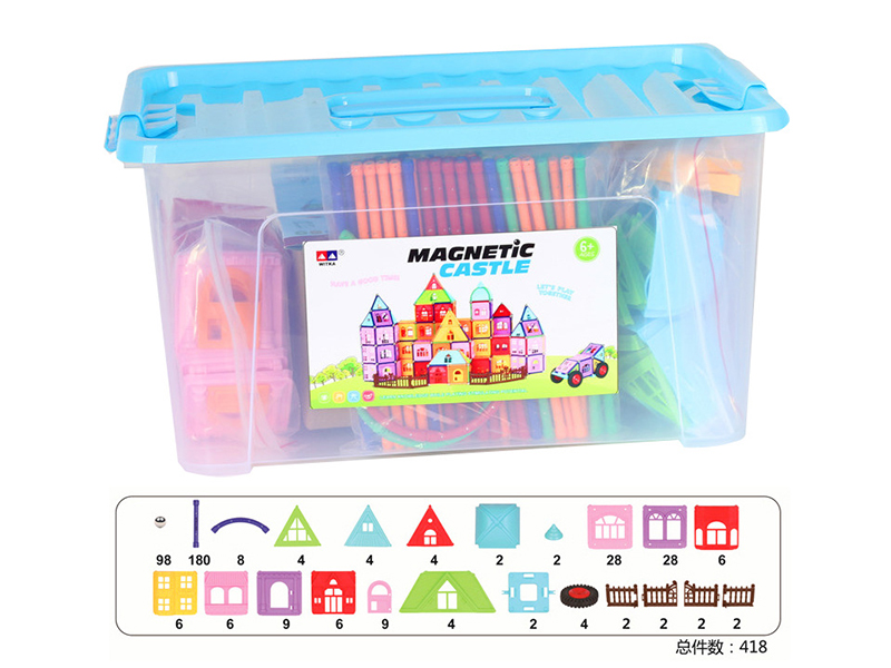 Magnetic Castle Building Blocks 418pcs