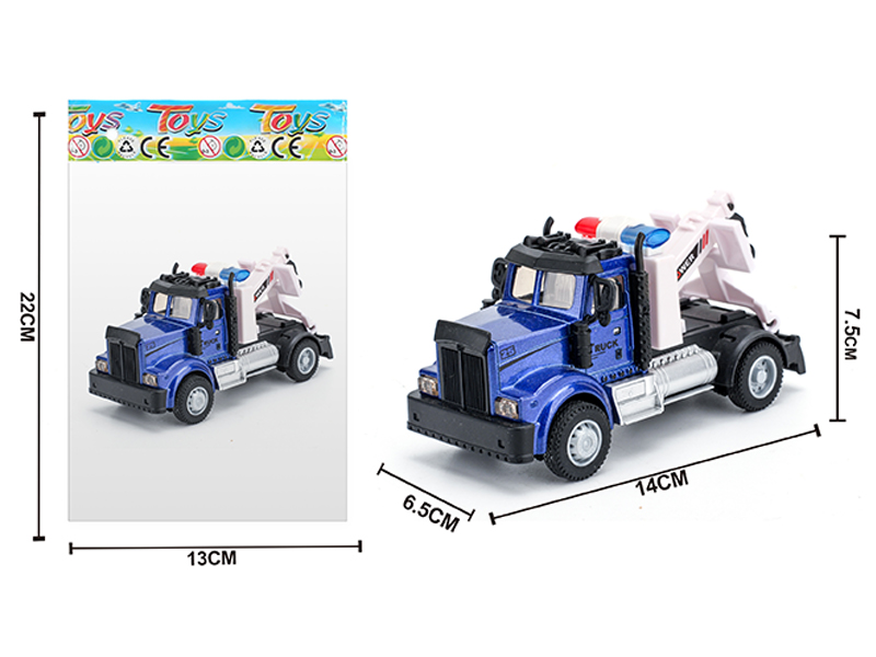 1:64 Alloy Pull Back American Transport Trailer