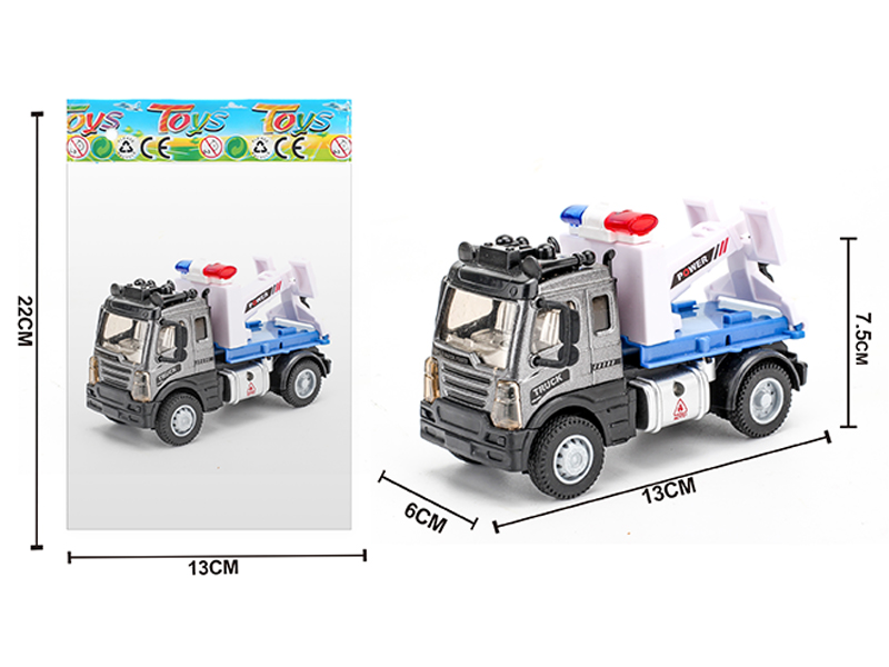 1:64 Alloy Pull Back European Transport Trailer