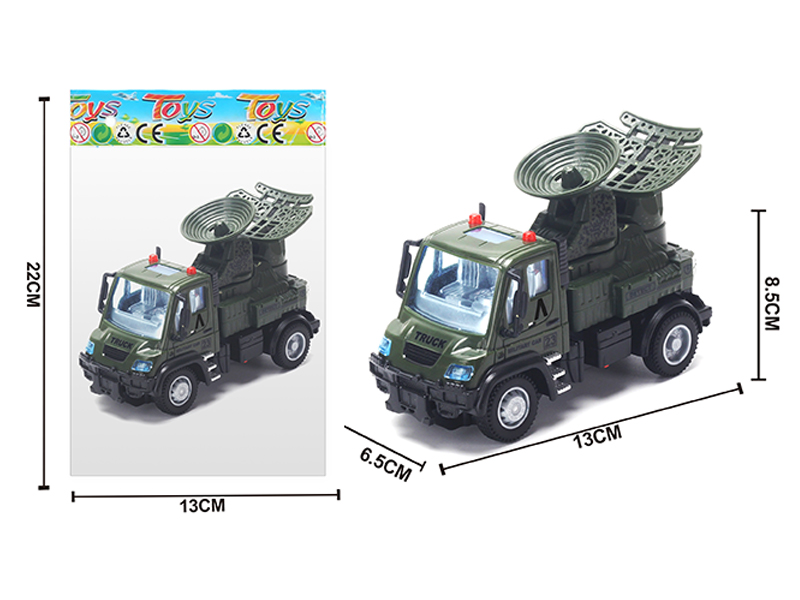 1:64 Alloy Pull Back German Military Radar Vehicle