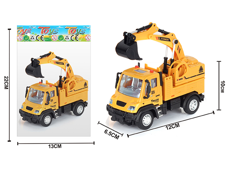 1:64 Alloy Pull Back German Engineering Excavator