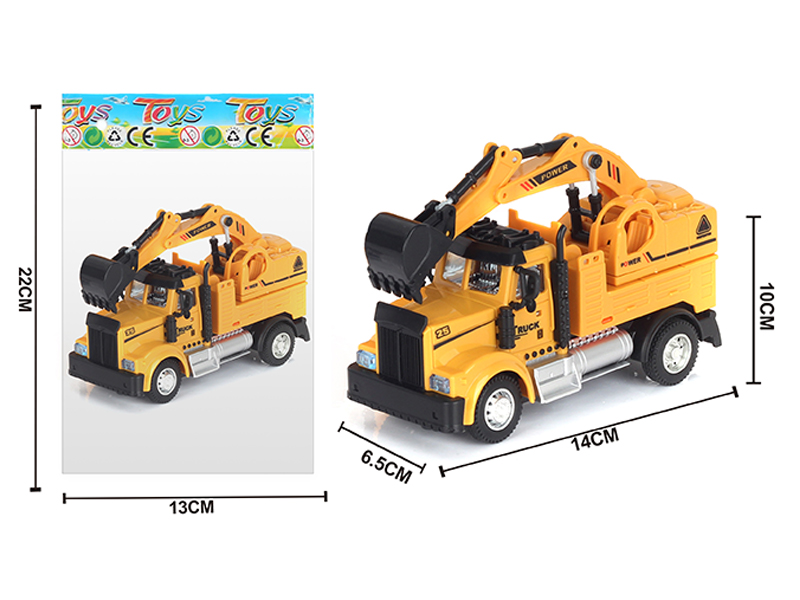 1:64 Alloy Pull Back American Engineering Excavator