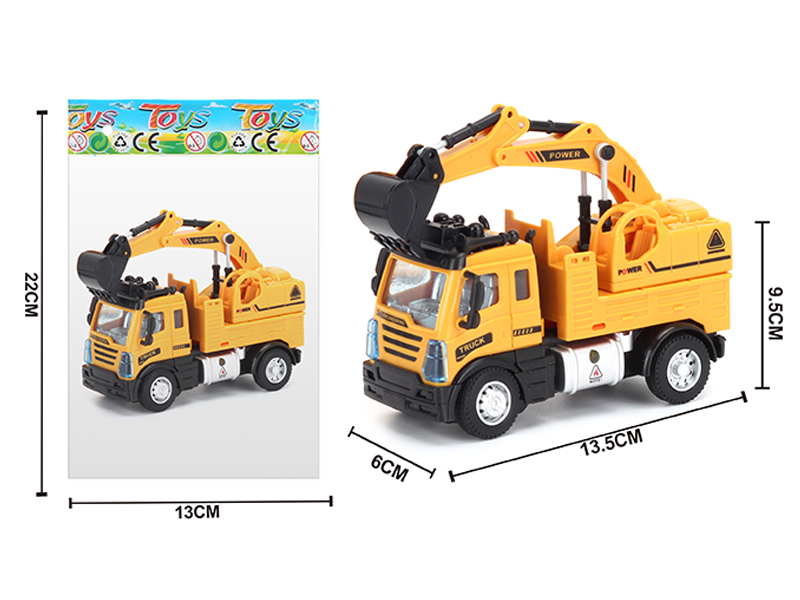 1:64 Alloy Pull Back European Engineering Excavator