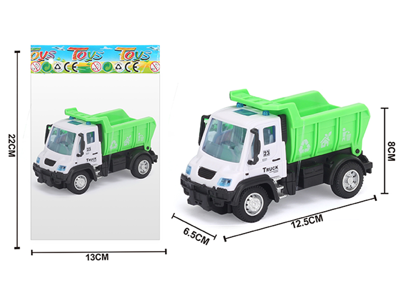 1:64 Alloy Pull Back German Sanitation Truck