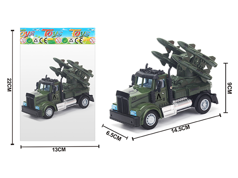 1:64 Alloy Pull Back American Military Missile Vehicle
