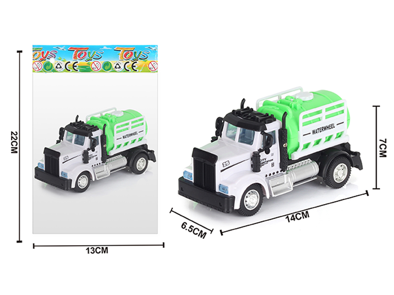 1:64 Alloy Pull Back American Sanitation Sprinkler