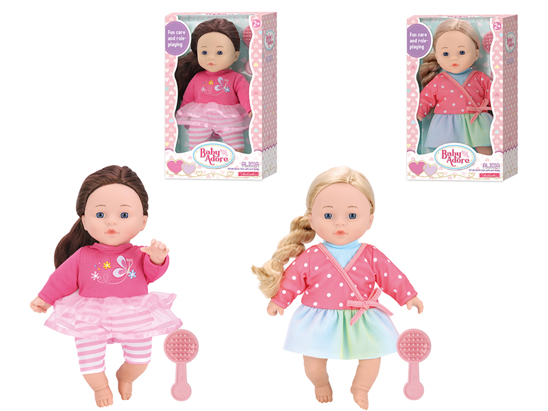 12 Inch Girl Doll With Comb