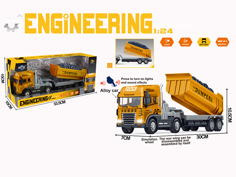 Friction Alloy Dumper With Lights And Music