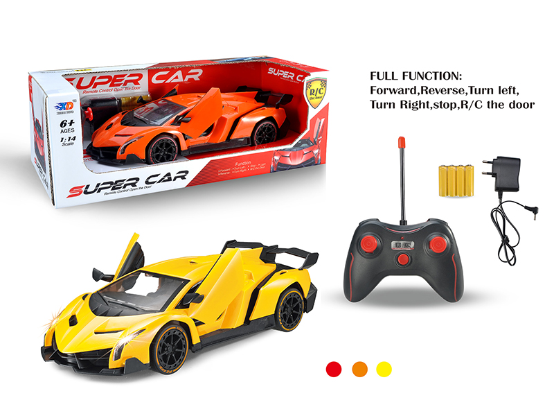 1:14 Lamborghini Veneno 5-Channel Automatic Open Door Remote Control Car With Charger, Batteries