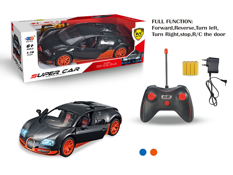 1:16 Bugatti 5-Channel Automatic Open Door Remote Control Car With Charger, Batteries