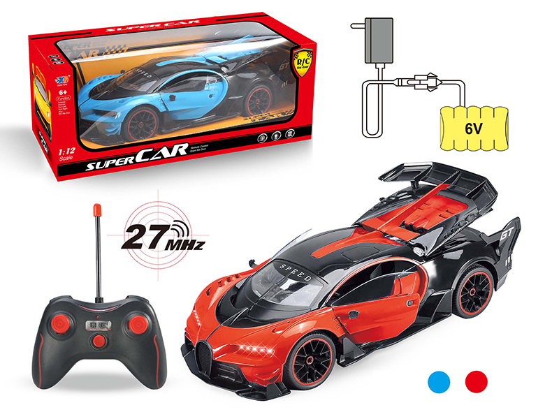 1:12 Bugatti 3 Open Doors Remote Control Car (With Charger,Rechargeable Batteries)