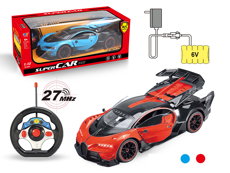 1:12 Bugatti 3 Open Doors Remote Control Car (With Charger,Rechargeable Batteries)