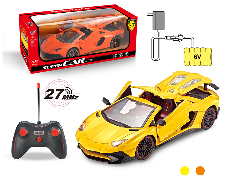 1:12 Lamborghini 4 Open Doors Remote Control Car (With Charger,Rechargeable Batteries)
