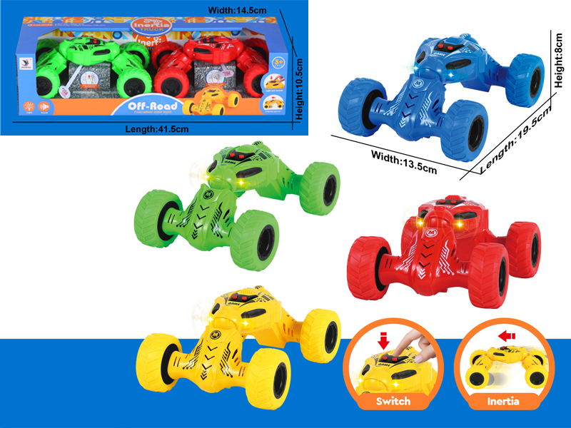 2PCS FrictionTorsion Car