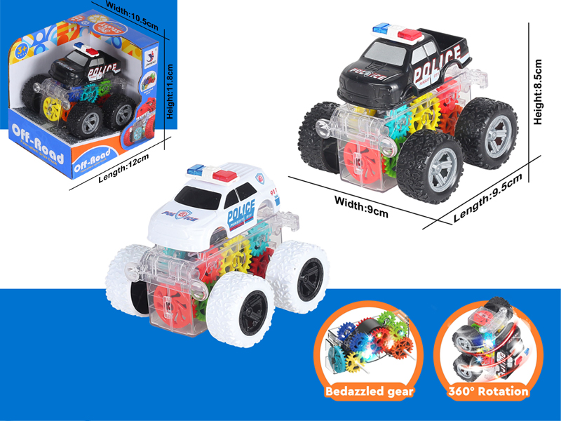 Friction Flash Police Car