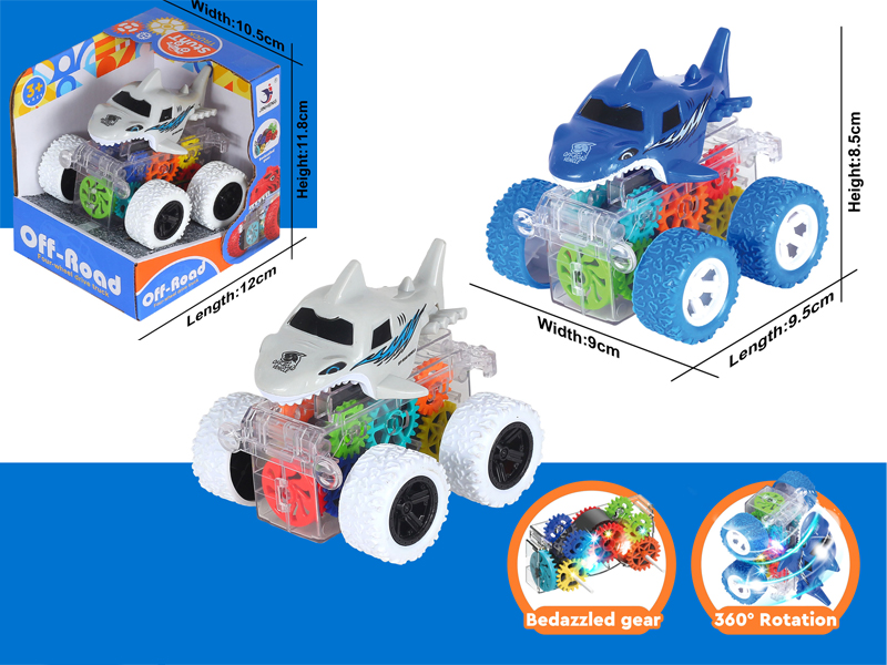 Friction Flash Shark Car