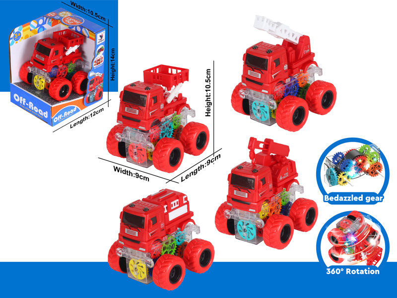 Friction Flash Fire Truck