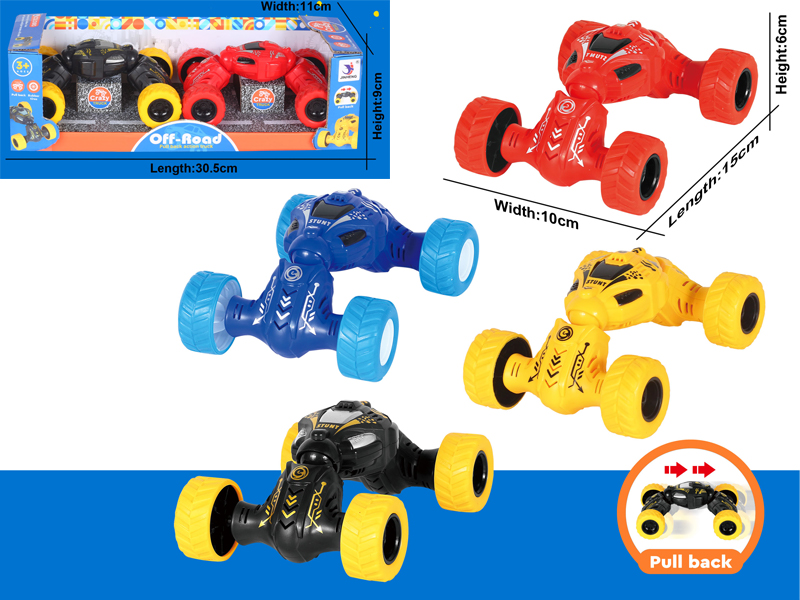 2PCS High Speed Pull Back Torsion Car