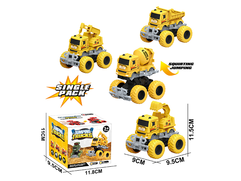 Friction Crash Transformation Engineering Truck 1pcs