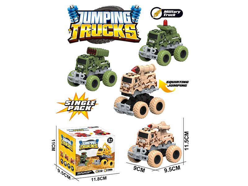 Friction Crash Transformation Missile Truck 1pcs