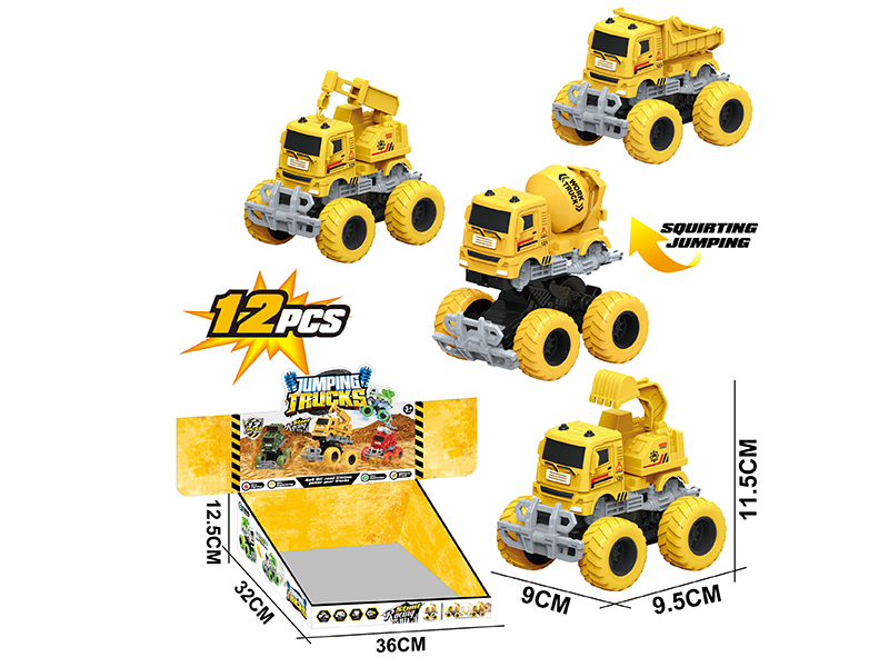 Friction Crash Transformation Engineering Truck 12PCS