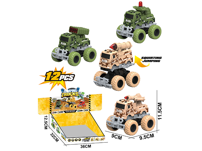 Friction Crash Transformation Missile Truck 12PCS