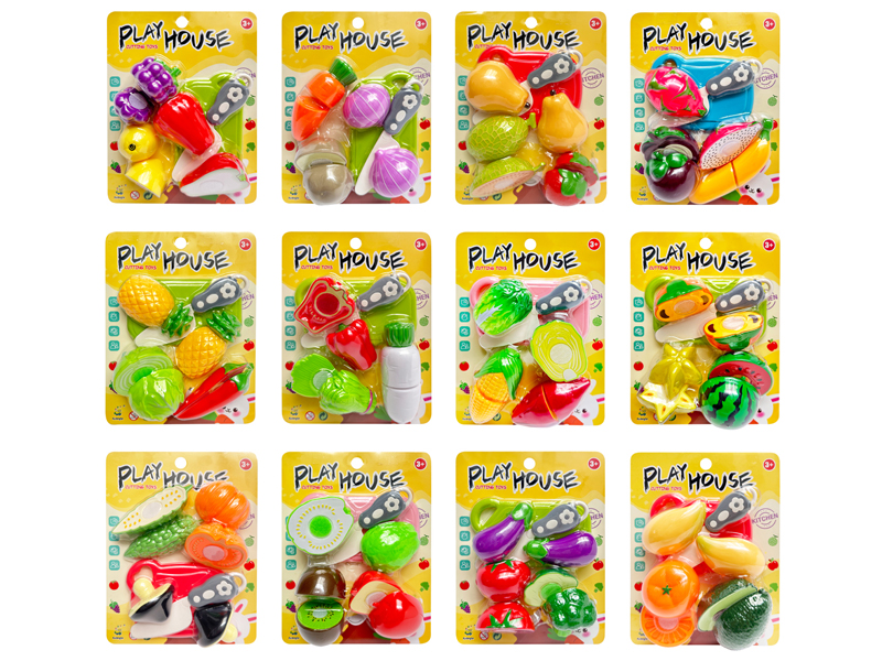 Cutting Fruit And Vegetable Toy Set