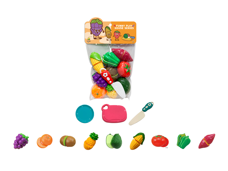 Cutting Fruit And Vegetable Toy Set