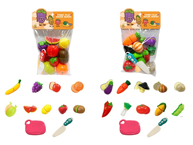 Cutting Fruit And Vegetable Toy Set