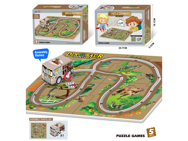 Dinosaur Paradise Puzzle Track