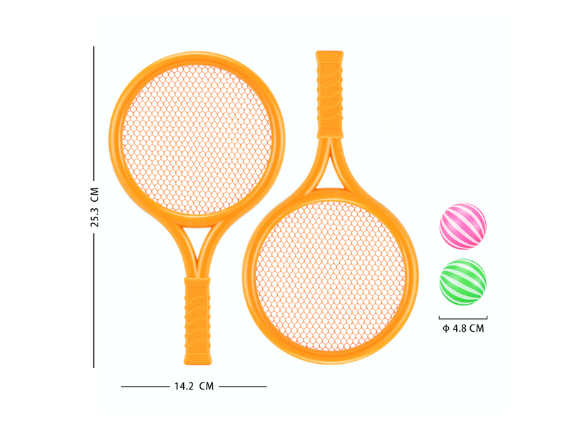 Tennis Racket With 2 Color Ball