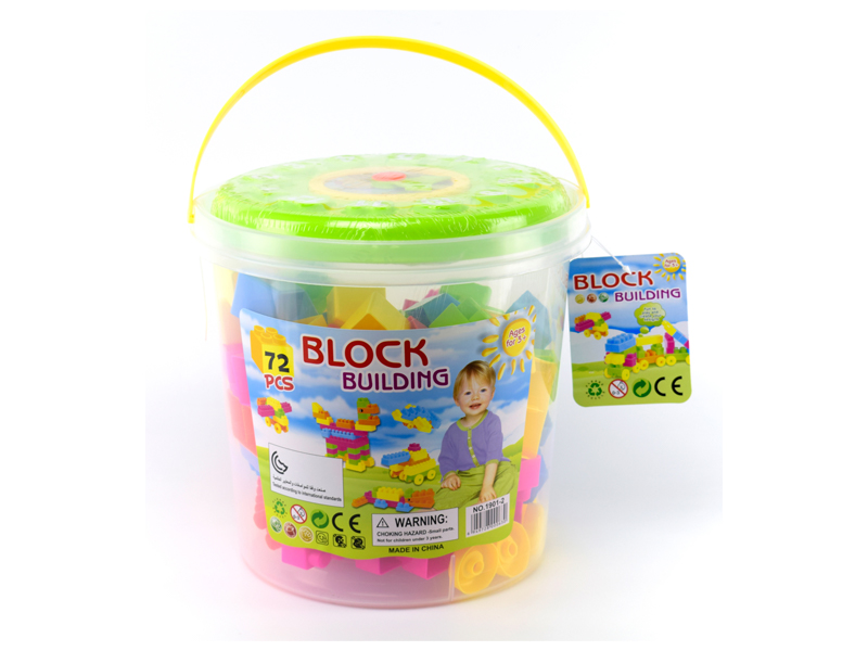 72PCS Clock Bucket Building Block