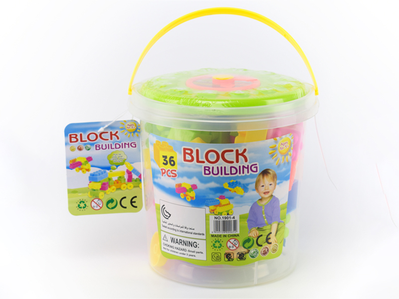 36PCS Clock Bucket Building Block