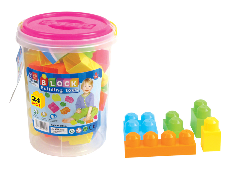 24PCS Drum Building Blocks