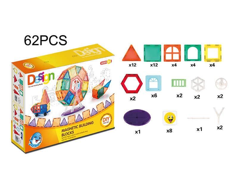 Magnetic Building Blocks 62pcs