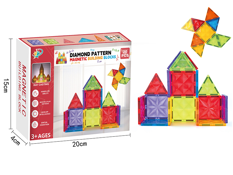 Magnetic Building Blocks Set 20pcs