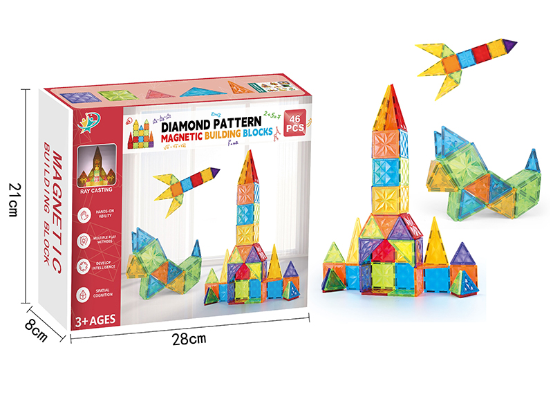 Magnetic Building Blocks Set 46pcs