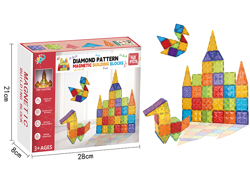 Magnetic Building Blocks Set 60pcs