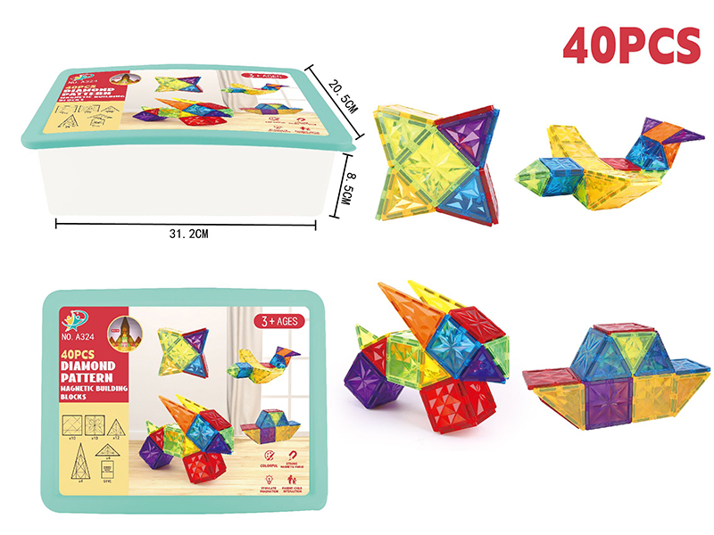 Magnetic Building Blocks Set 40pcs