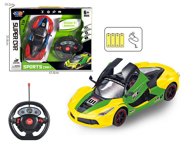 1:16 Ferrari 5-Channel Automatic Open Door Remote Control Race Car(With Charger, Rechargeable Batteries)