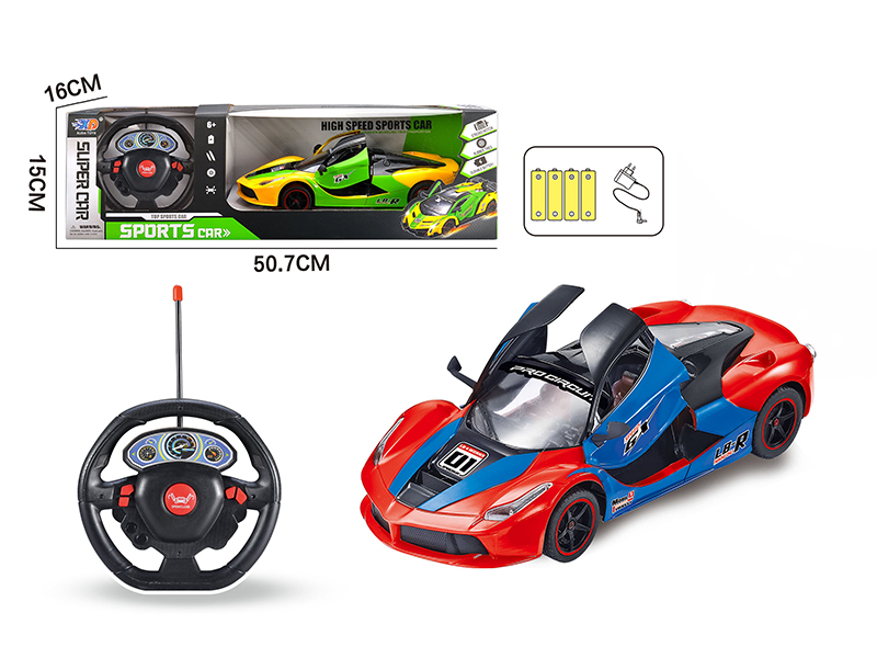 1:16 Ferrari 5-Channel Automatic Open Door Remote Control Race Car(With Charger, Rechargeable Batteries)