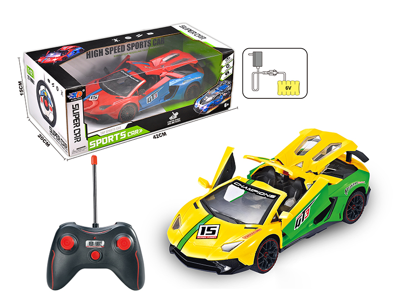 1:12 Lamborghini 4 Open Doors Remote Control Race Car(With Charger, Rechargeable Batteries)