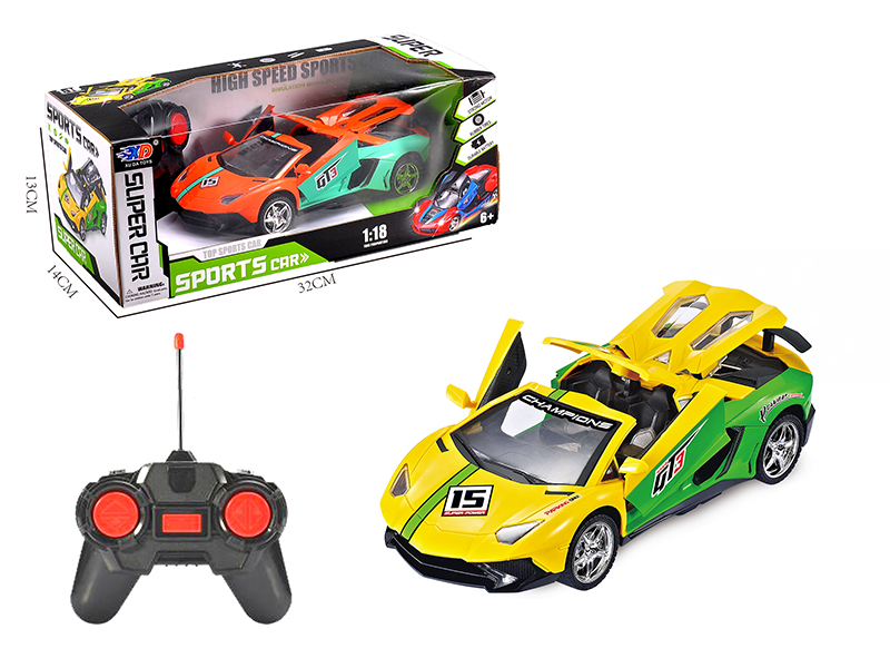 1:18  Lamborghini  4 Open Doors Remote Control Race Car(Without Batteries)