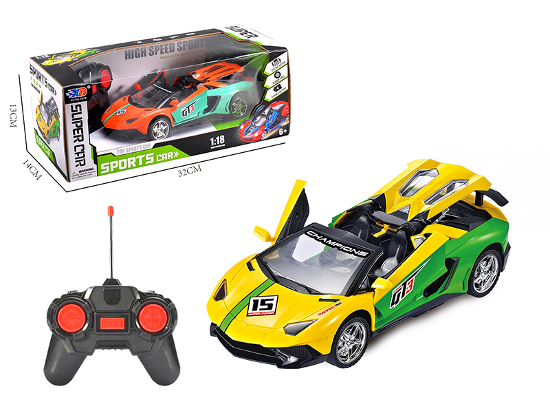 1:18 Lamborghini  3 Open Doors Remote Control Convertible Race Car(Without Batteries)
