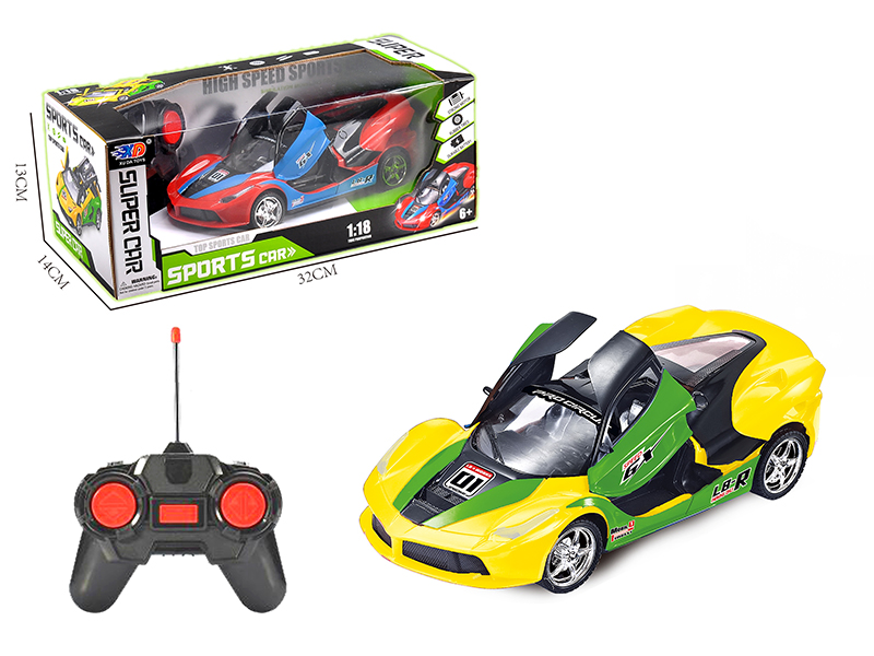 1:18 Ferrari 3 Open Doors Remote Control Convertible Race Car(Without Batteries)