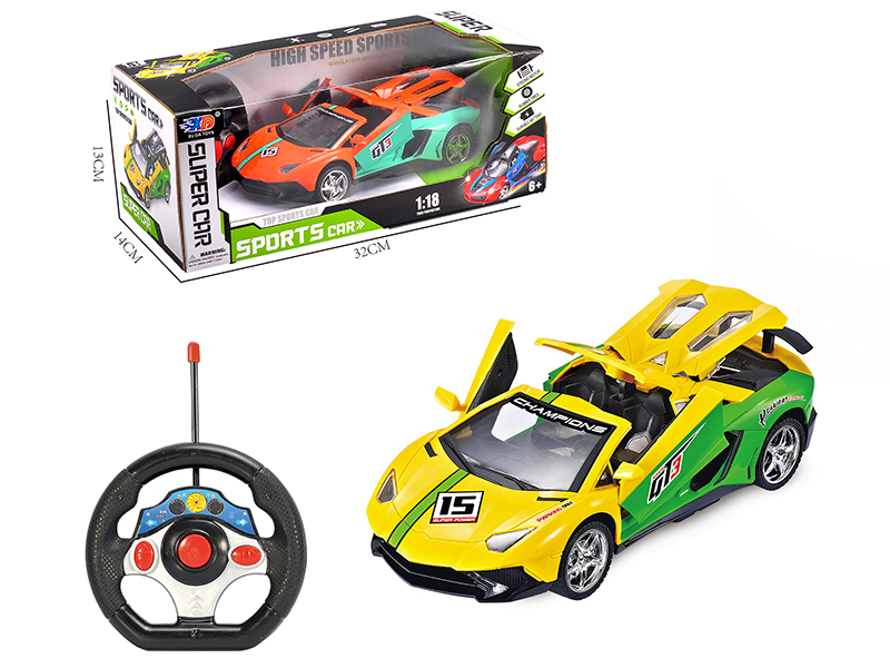 1:18  Lamborghini  4 Open Doors Remote Control Race Car(Without Batteries)