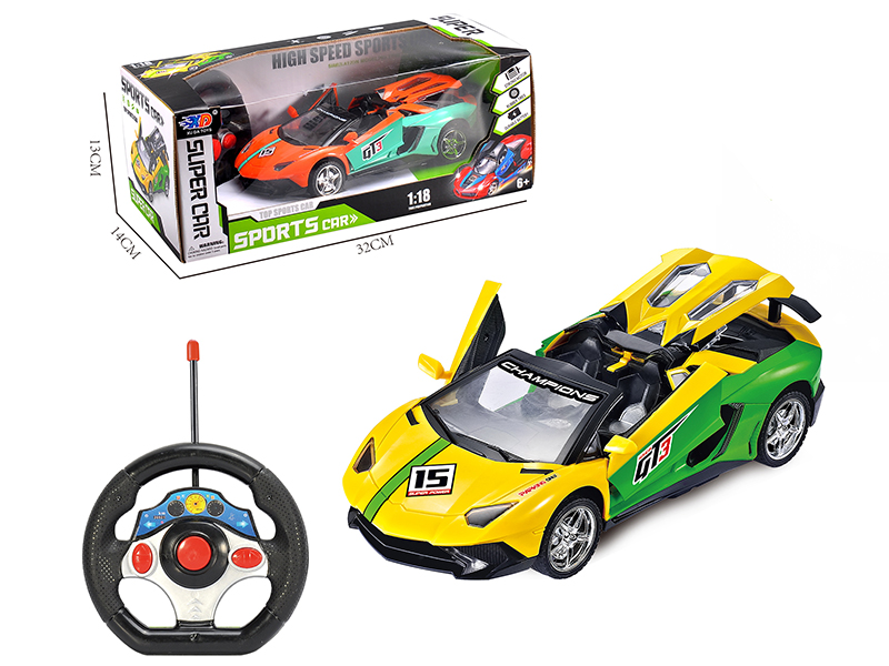 1:18 Lamborghini 3 Open Doors Remote Control Convertible Race Car(Without Batteries)