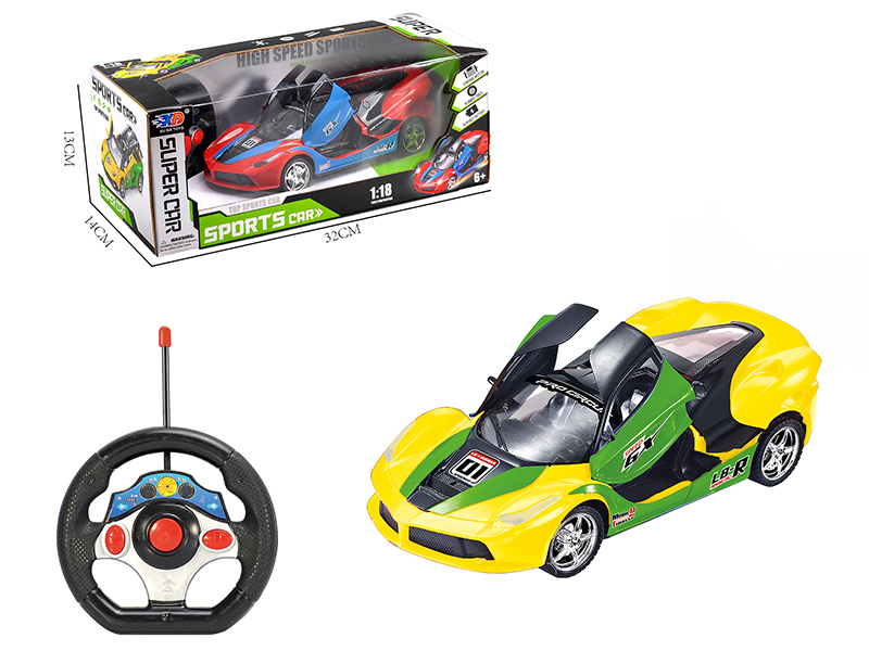 1:18 Ferrari 3 Open Doors Remote Control Convertible Race Car(Without Batteries)