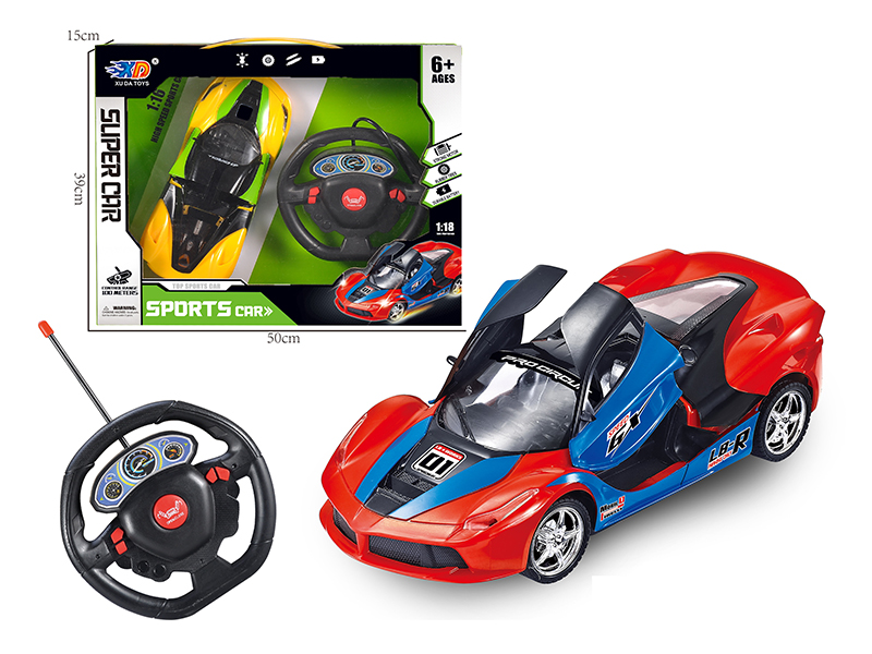 1:18 Ferrari 3 Open Doors Remote Control Convertible Race Car(Without Batteries)