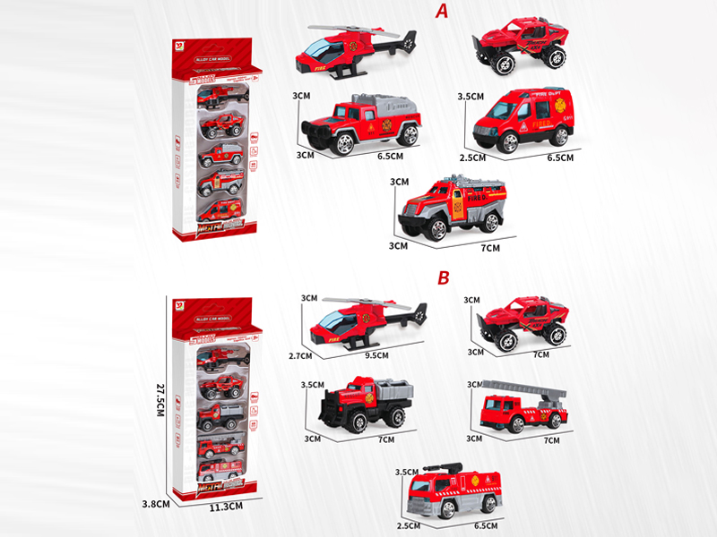 Alloy Fire Fighting Toy Set